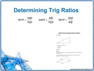 Determining Trig Ratios
 