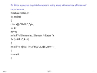 Pointer in C: declaration and initialization | PPT