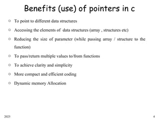 Pointer in C: declaration and initialization | PPT