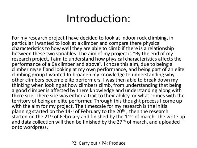 Introduction The Project Research Is All About