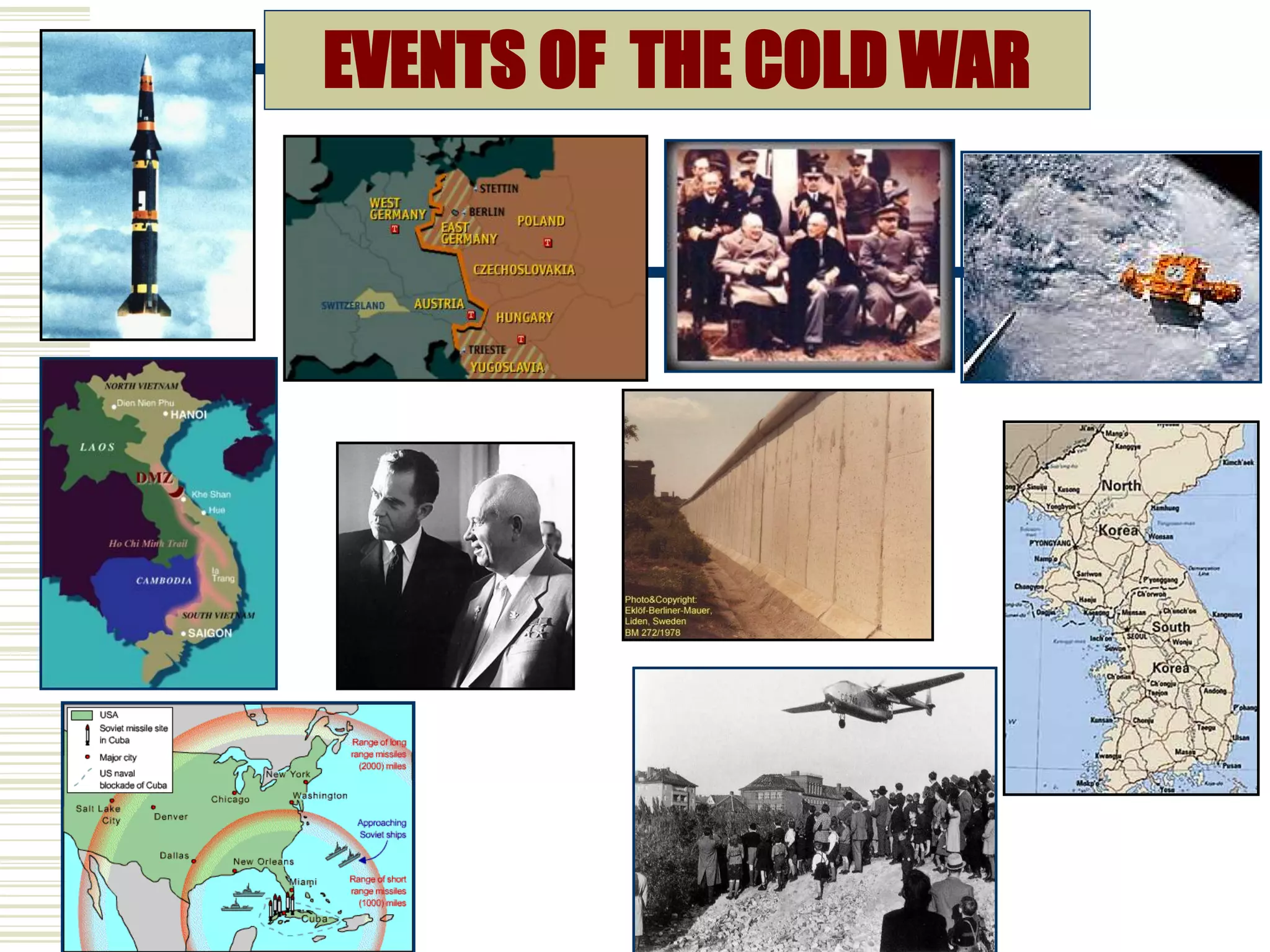 EVENTS OF THE COLD WAR
 