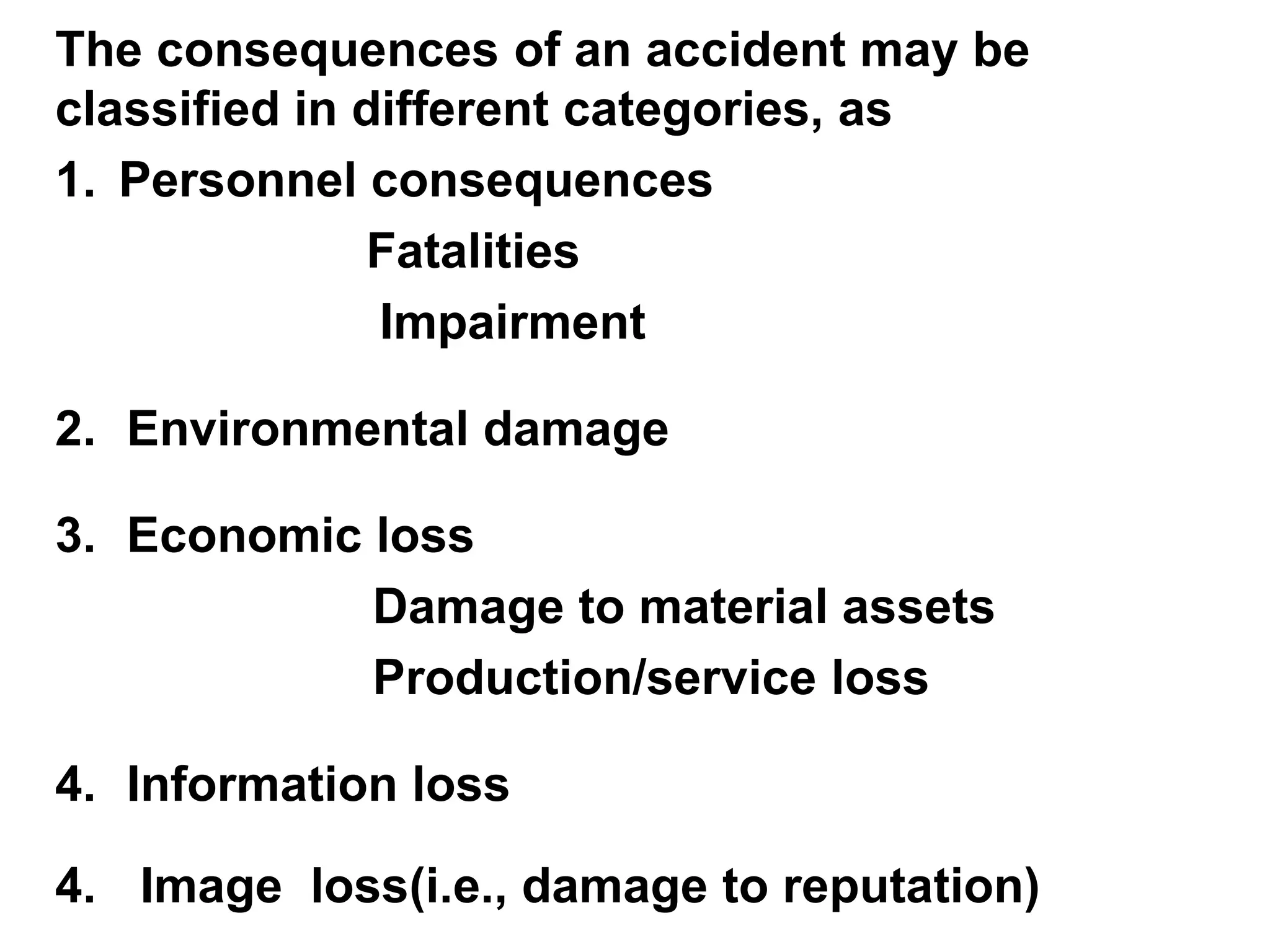 Damage to physical assets