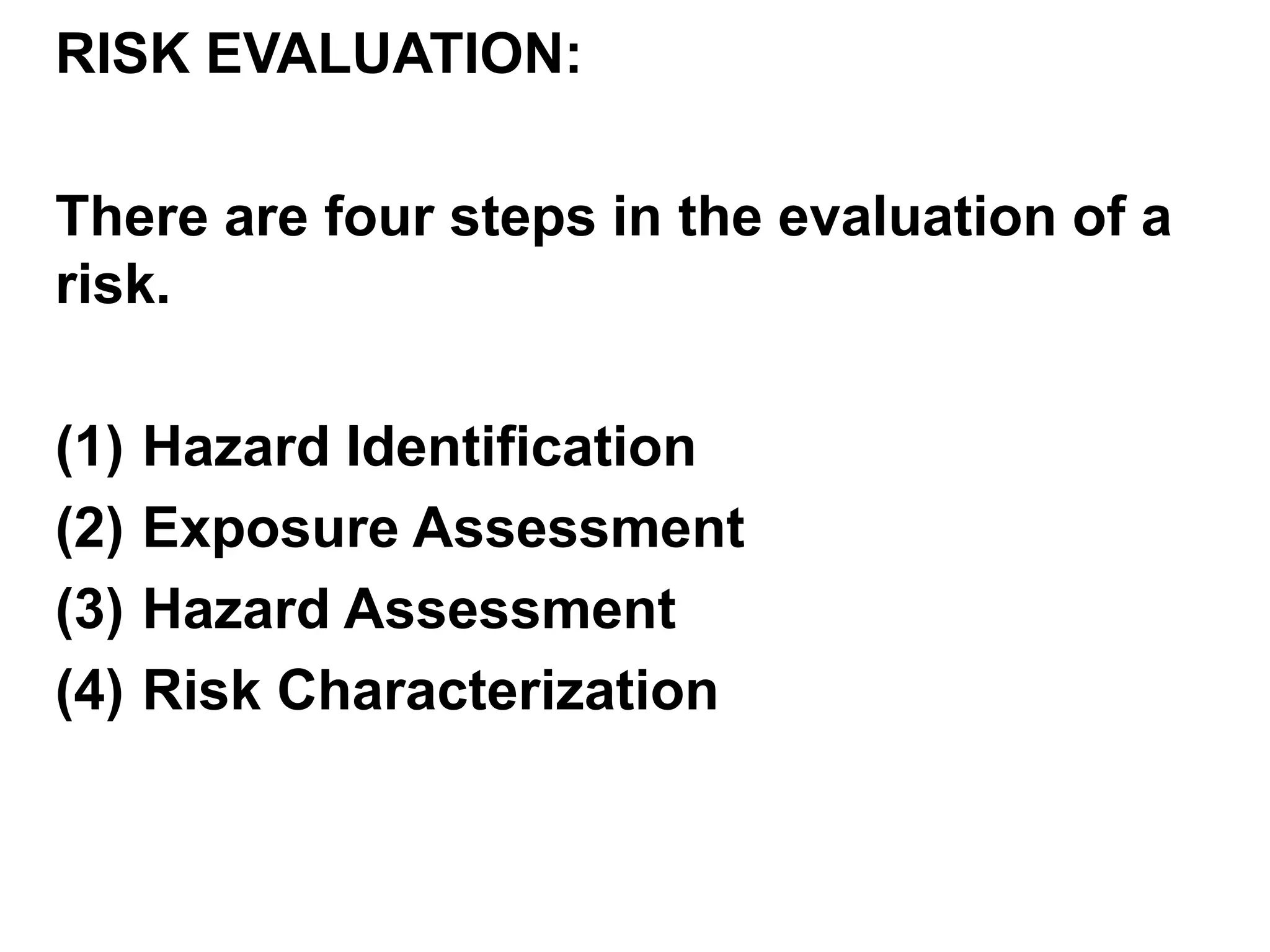 Hazard CategoriesHazards may generally be classified as:1. Natural hazards (e.g.,  Flooding, earthquake, storm, lightning).2. Technological hazards (e.g., industrial facilities, structures, technical equipment, transportation systems, consumer products, pesticides, herbicides, pharmaceuticals).3. Societal hazards (e.g., assault, war, arson, terrorism,sabotage, communicable disease).4. 