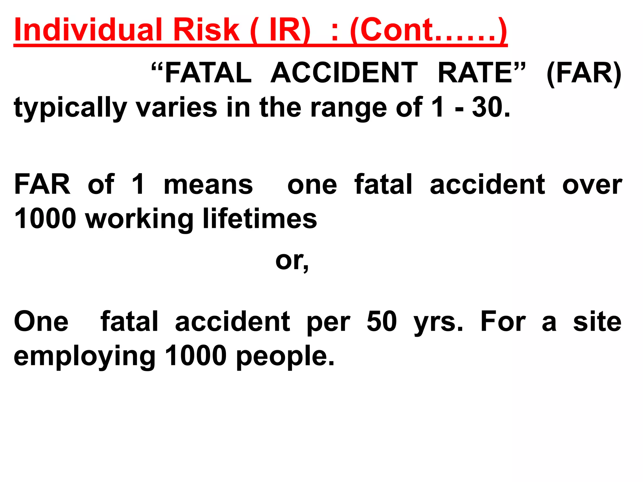  (4) RISK CHARACTERIZATION:It estimates the health risk associated with the process under investigation. This  characterization gives  a number that represents the probability of adverse health effects from that process or from a substance released in that process. 