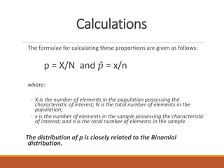 Sampling Distribution of Sample proportion | PDF