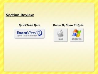 Section Review


      QuickTake Quiz   Know It, Show It Quiz
 