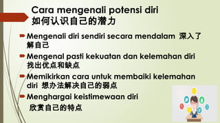Unit 5 Serlahkan Potensi Diri KSSM Pendidikan Moral Tingkatan Satu | PPTX