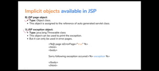 Servlet., tomcat server, implicit jsp object | PDF