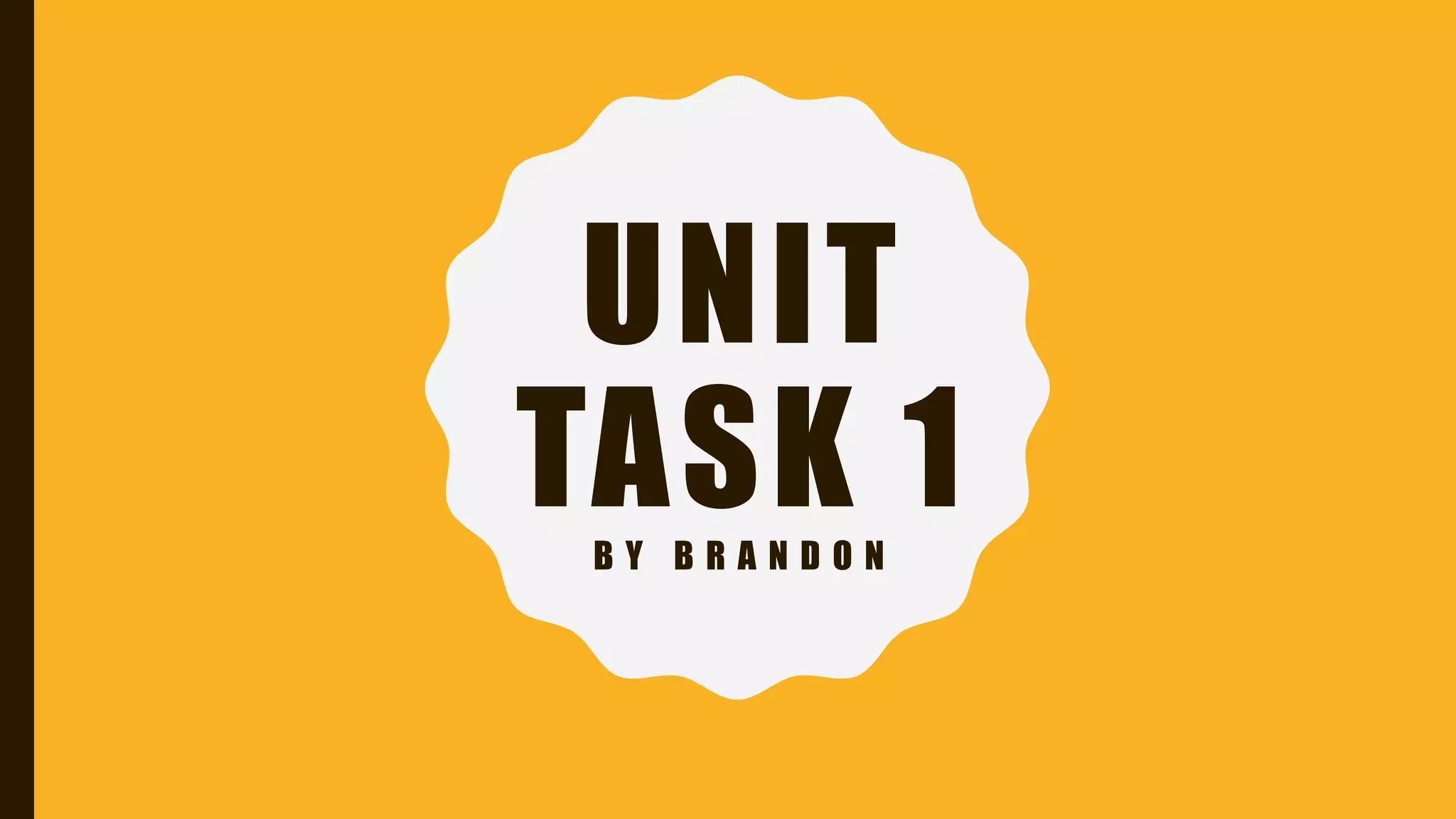 UNIT
TASK 1B Y B R A N D O N
 