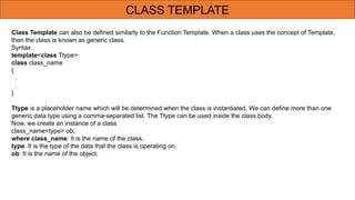 Unit 5 Template and Exception Handling.pptx