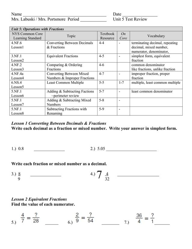 Unit 5 Test Review PDF unit-5-test-review-pdf