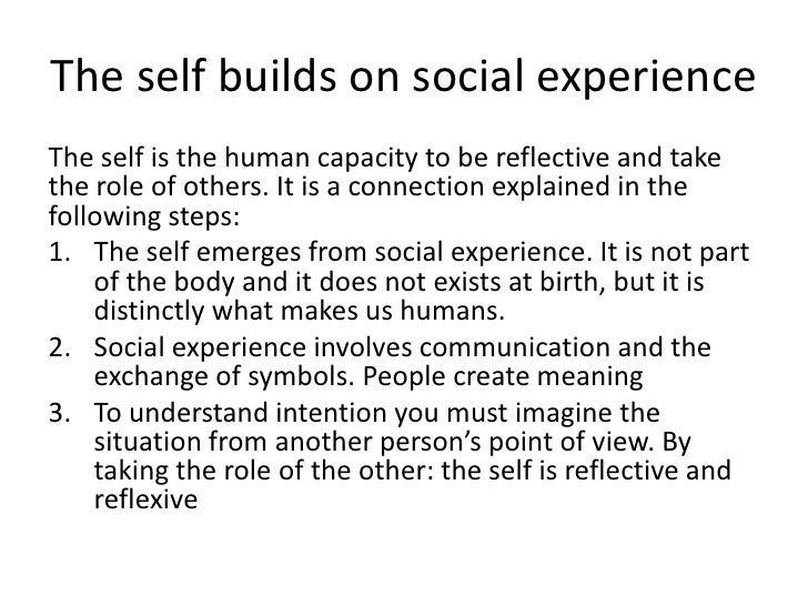 Unit 5. The Self, Interaction and Socialization