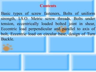 Unit 5 threaded joint | PDF
