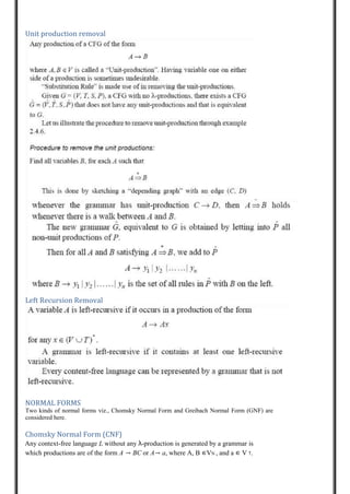 theory of computation notes for school of engineering | PDF