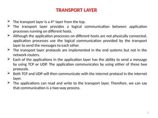 UNIT 5 TRANSPORT LAYER AND APPLICATION LAYER.pptx