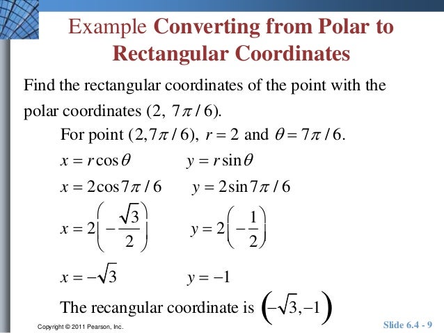 unit 6 4 convert the polar equation to rectangular form