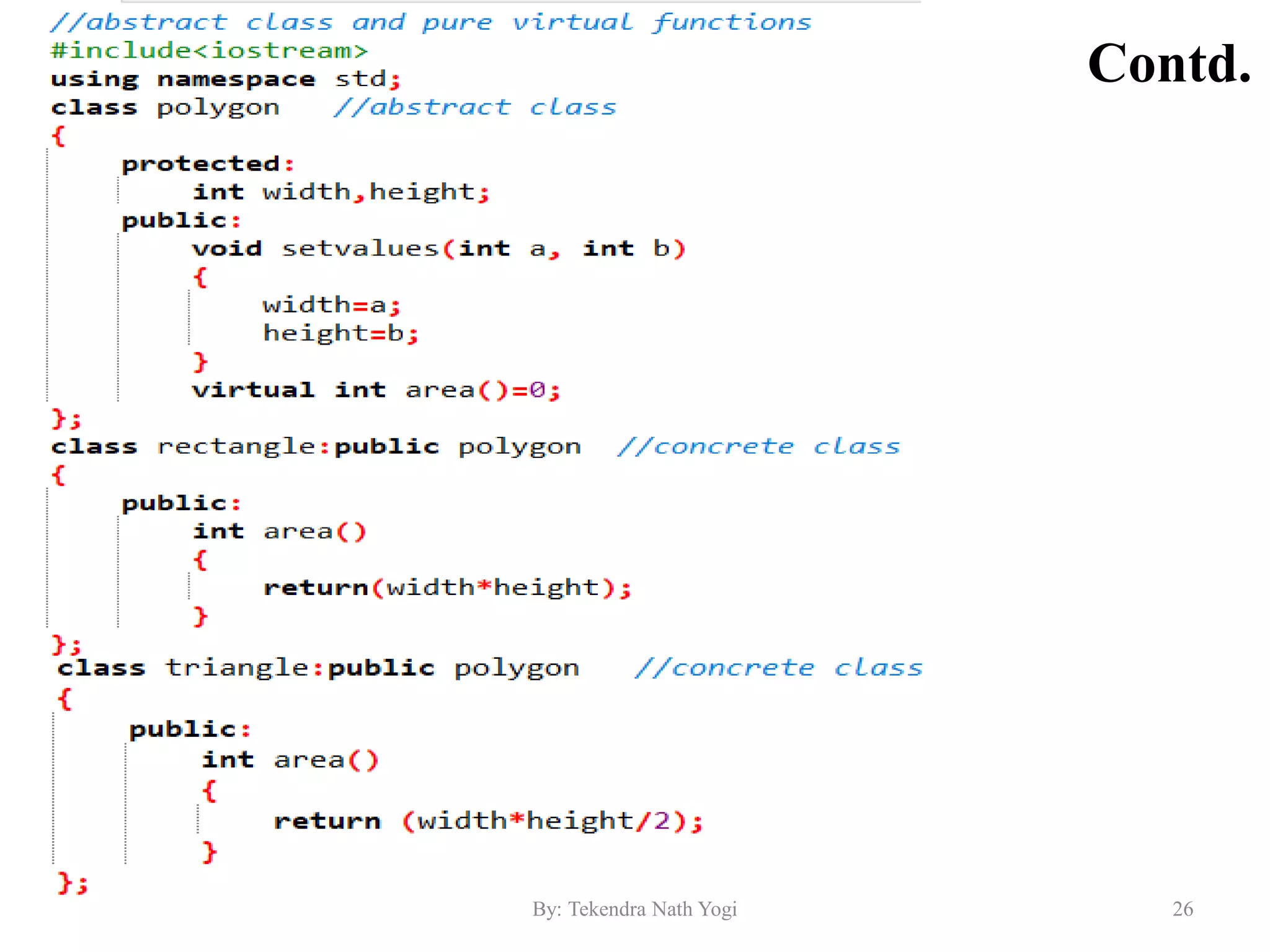 Contd.
26By: Tekendra Nath Yogi
 
