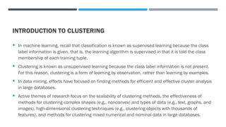 Comprehensive Overview of Clustering Algorithms in Data Mining | PPTX