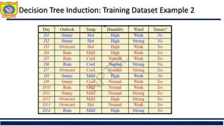 Decision Tree Induction: Training Dataset Example 2
 