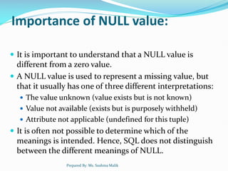 Database management system unit 1 Bca 2-semester notes | PDF