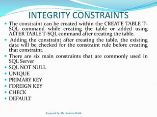 Database management system unit 1 Bca 2-semester notes | PDF
