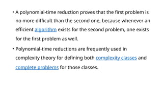 Introduction to Computational Complexity Theory pptx | PPTX