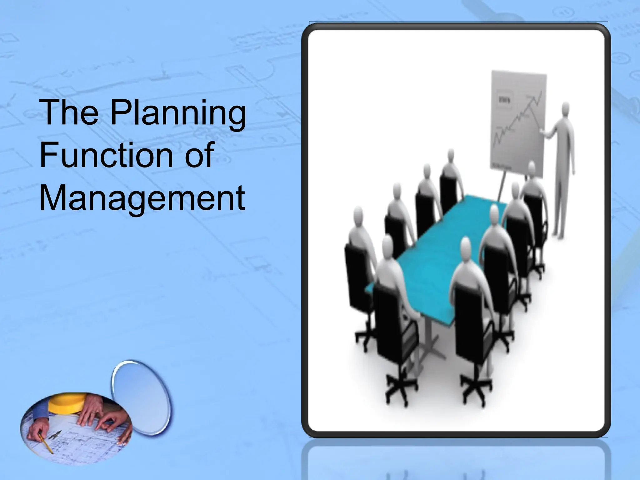 The Planning
Function of
Management
 
