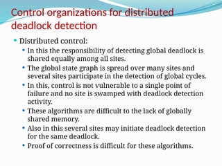 Unit 6 : Distributed Deadlock Detection Distributed Systems | PPTX