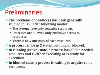 Unit 6 : Distributed Deadlock Detection Distributed Systems | PPTX