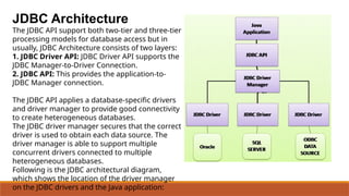 Comprehensive Guide to Java Database Connectivity (JDBC) Architecture ...