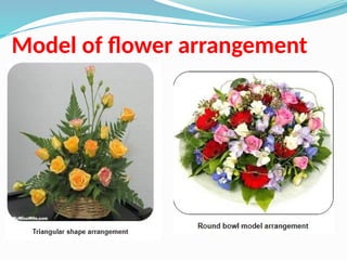 Model of flower arrangement
 