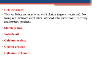 Unit 6 - Cell wall composition and cell inclusions.pptx