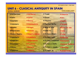 Unit 6   classical antiquity in spain (social science)