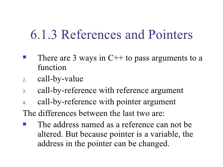 Difference Between Pointer And Reference Design Corral