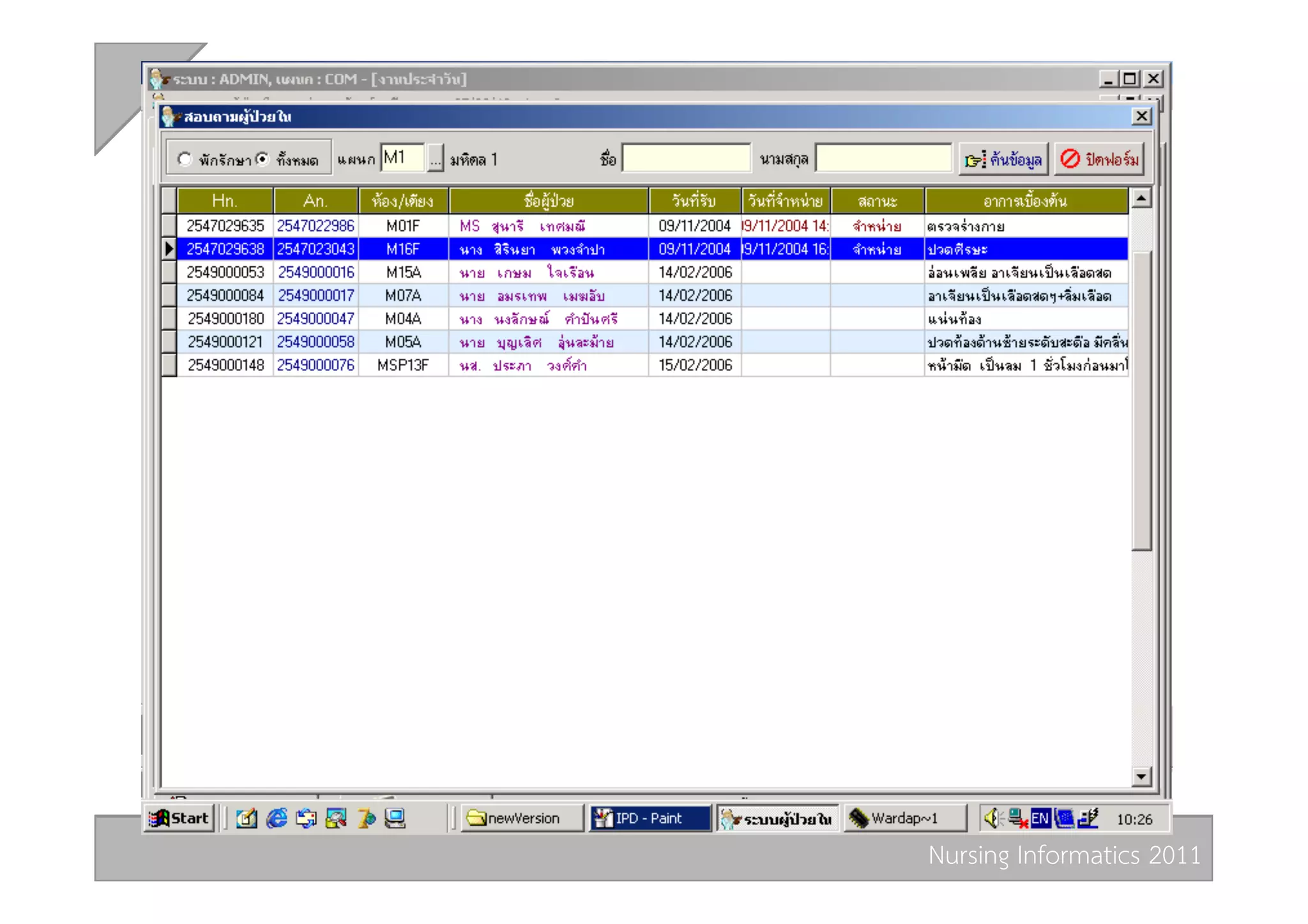 Nursing Informatics 2011 
 