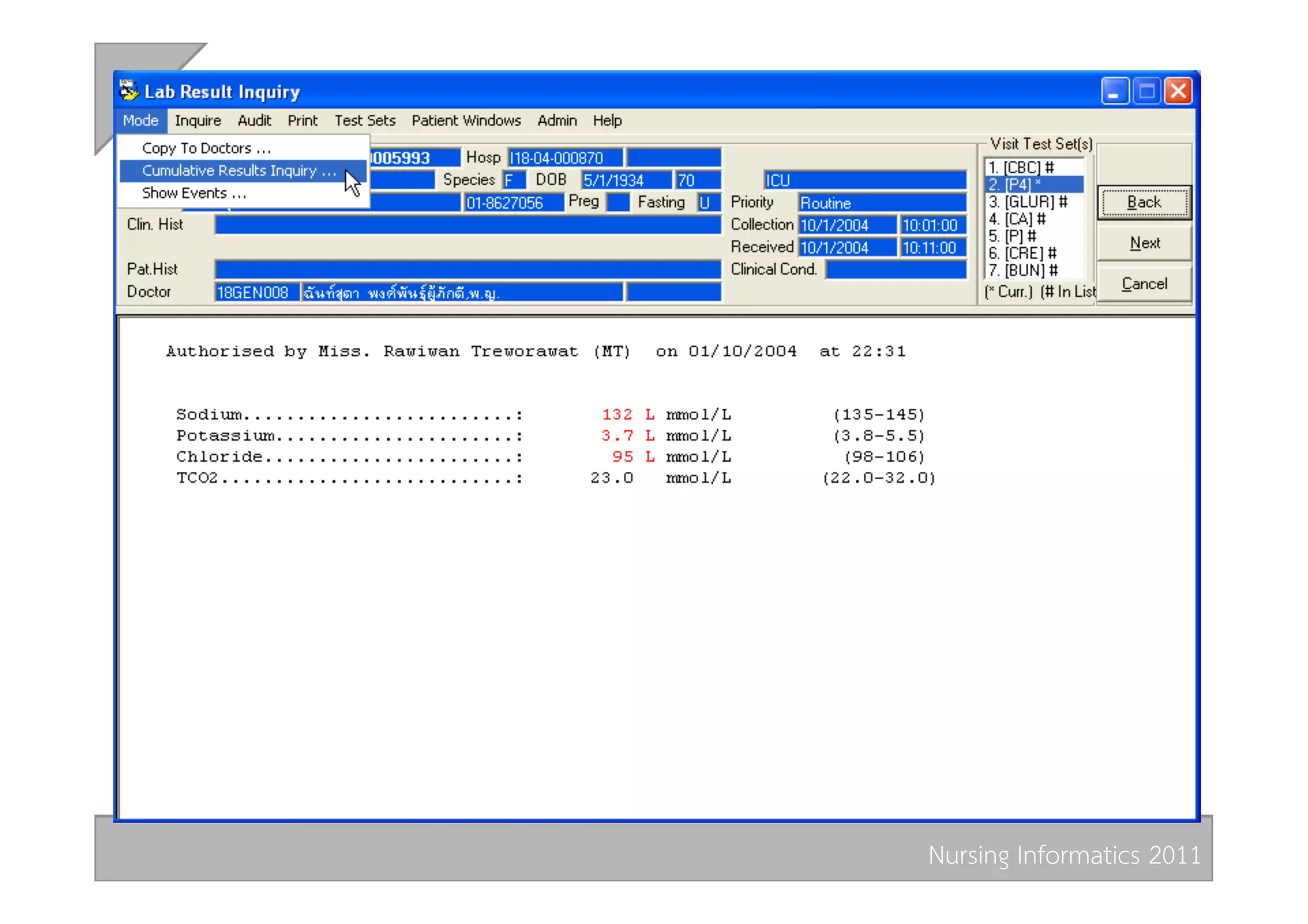 Nursing Informatics 2011 
 