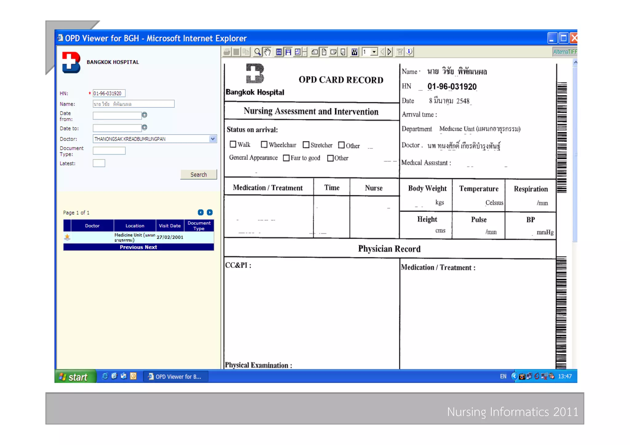 Nursing Informatics 2011 
 