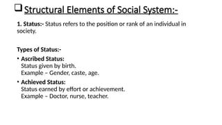 Types Of Status Unit 6- Social organization and disorganization.pptx