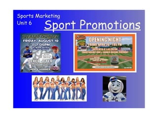 Unit 6  Sport Promotion