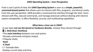 Unit 6-Unix Operating System Structure Architecture | PPTX