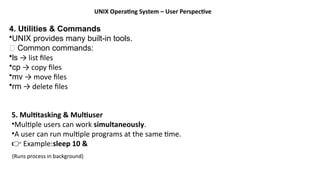 Unit 6-Unix Operating System Structure Architecture | PPTX