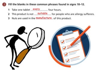 Unit 6 English for life Reading (Entry 3) Signs and labels.pptx