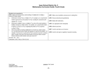 Unit 6 Fourth Grade 2012 2013 | PDF