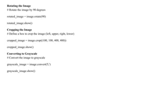 Unit 6 Image processing Libraries.[pptx] | PPTX