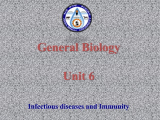 General Biology
Unit 6
Infectious diseases and Immunity
1/26/2022 1
 
