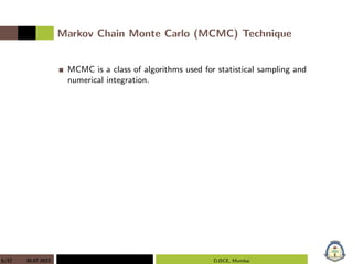 Gibbs sampling is a Markov Chain Monte Carlo (MCMC) | PDF