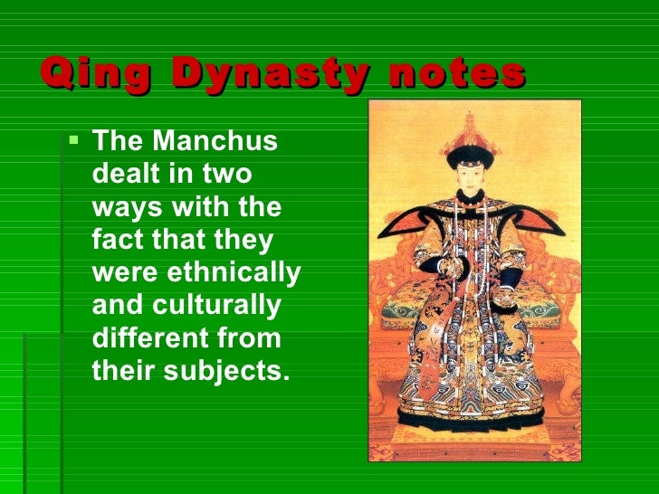Unit 6 lesson 3 manchu dynasty power point