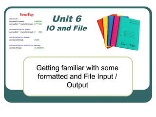 Comprehensive Guide to C++ Console and File Input/Output Operations | PPTX