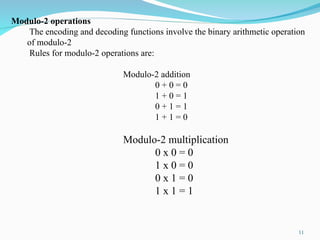 ERROR CONTROL CODING IN DIGITAL COMMUNICATION | PPT
