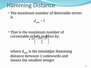 ERROR CONTROL CODING IN DIGITAL COMMUNICATION | PPT